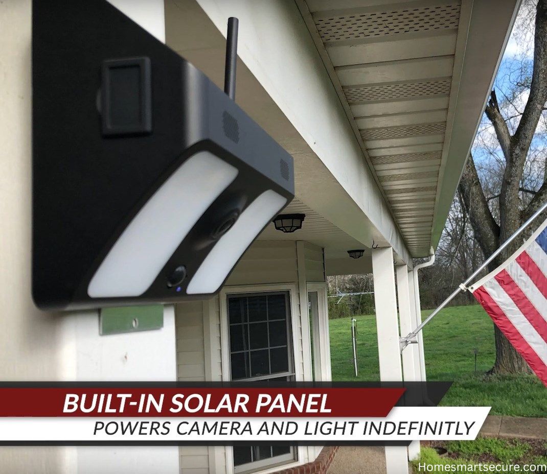 SG Home Night Vision Solar Floodlight Security Camera